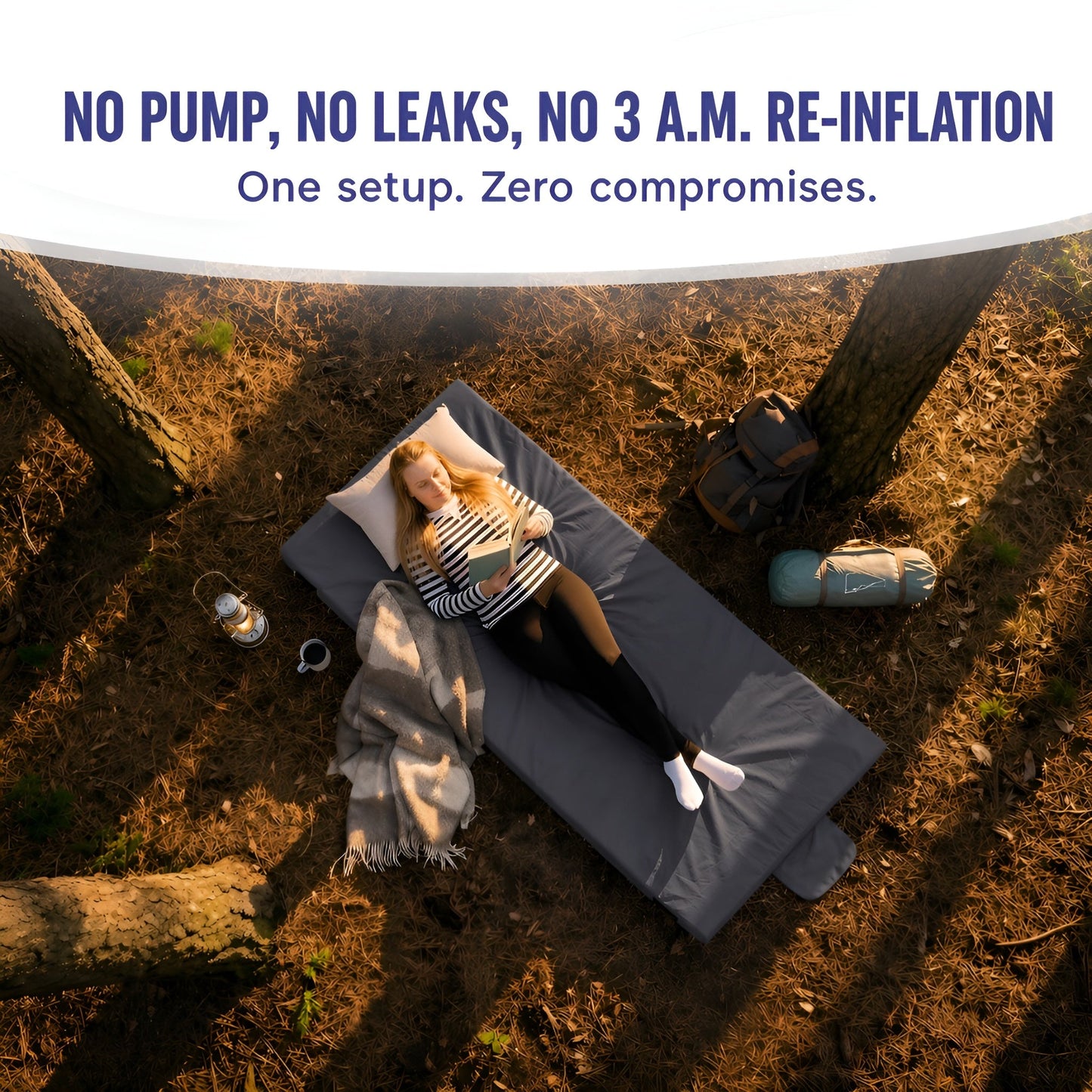 Hazli Matrix Air-Cell Memory Foam Camping Mattress