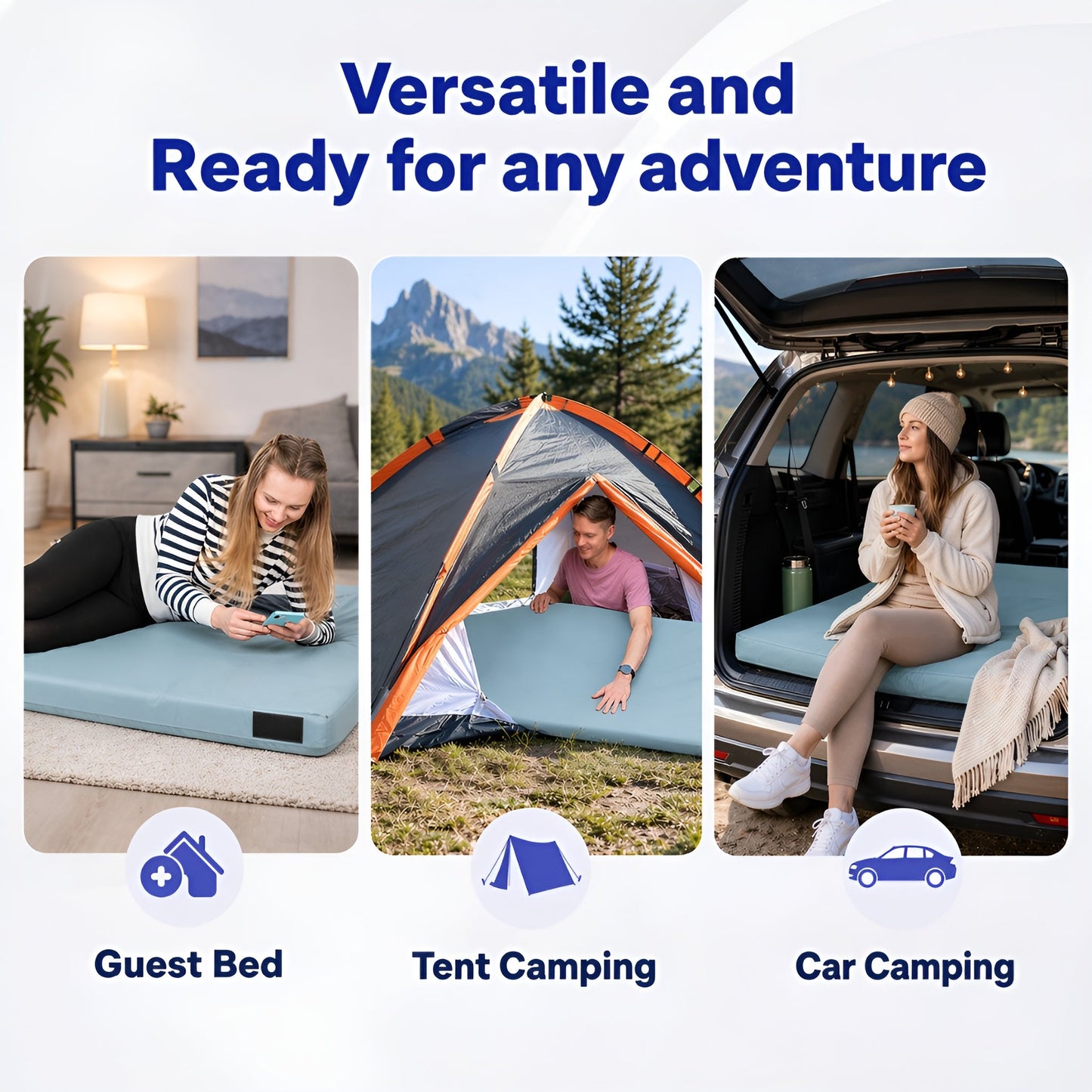 Hazli Matrix Air-Cell Memory Foam Camping Mattress