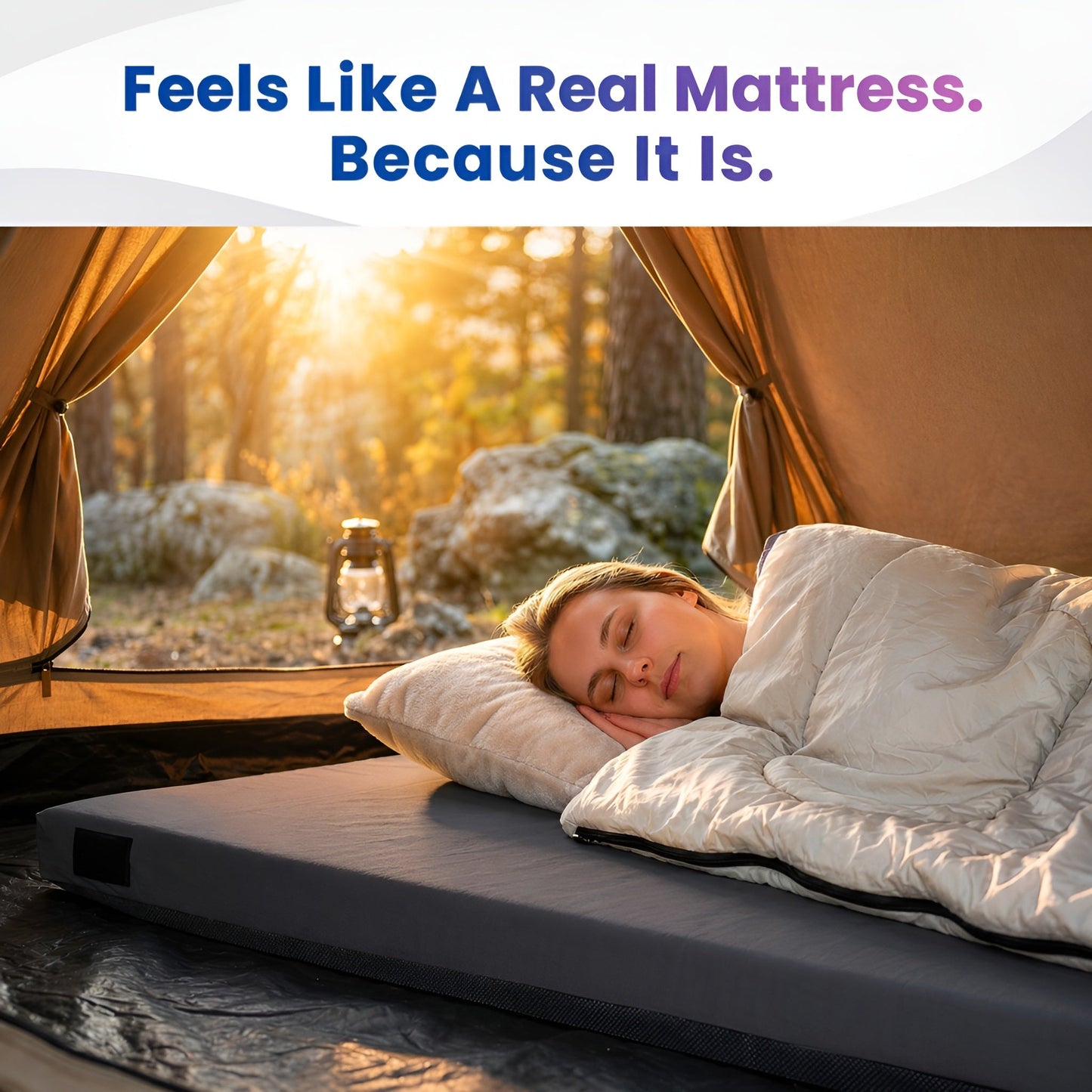 Hazli Matrix Air-Cell Memory Foam Camping Mattress