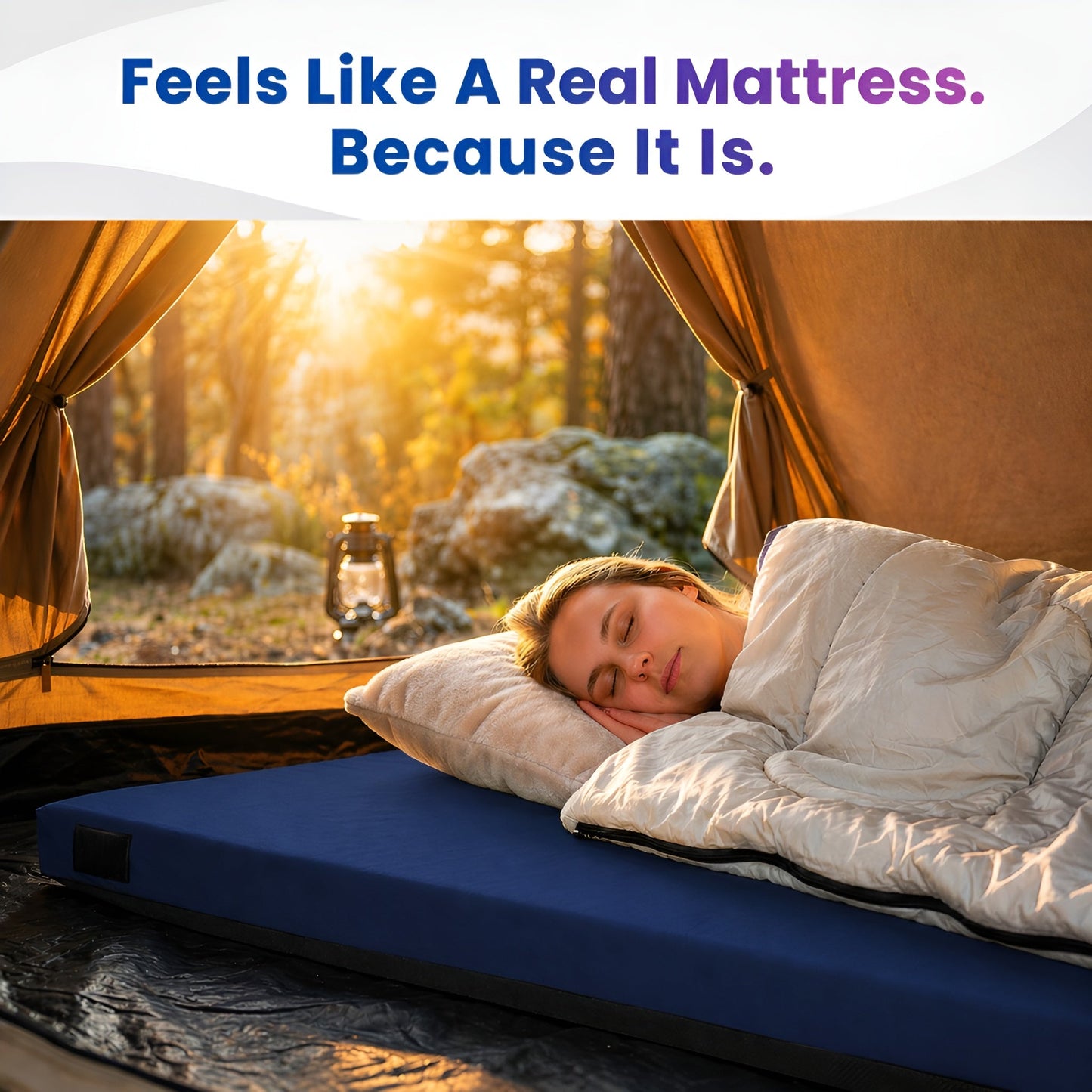 Hazli Matrix Air-Cell Memory Foam Camping Mattress