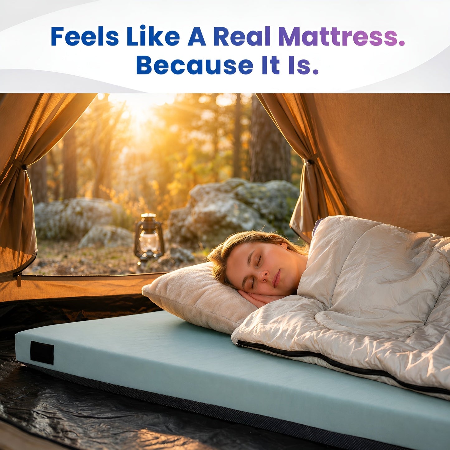 Hazli Matrix Air-Cell Memory Foam Camping Mattress