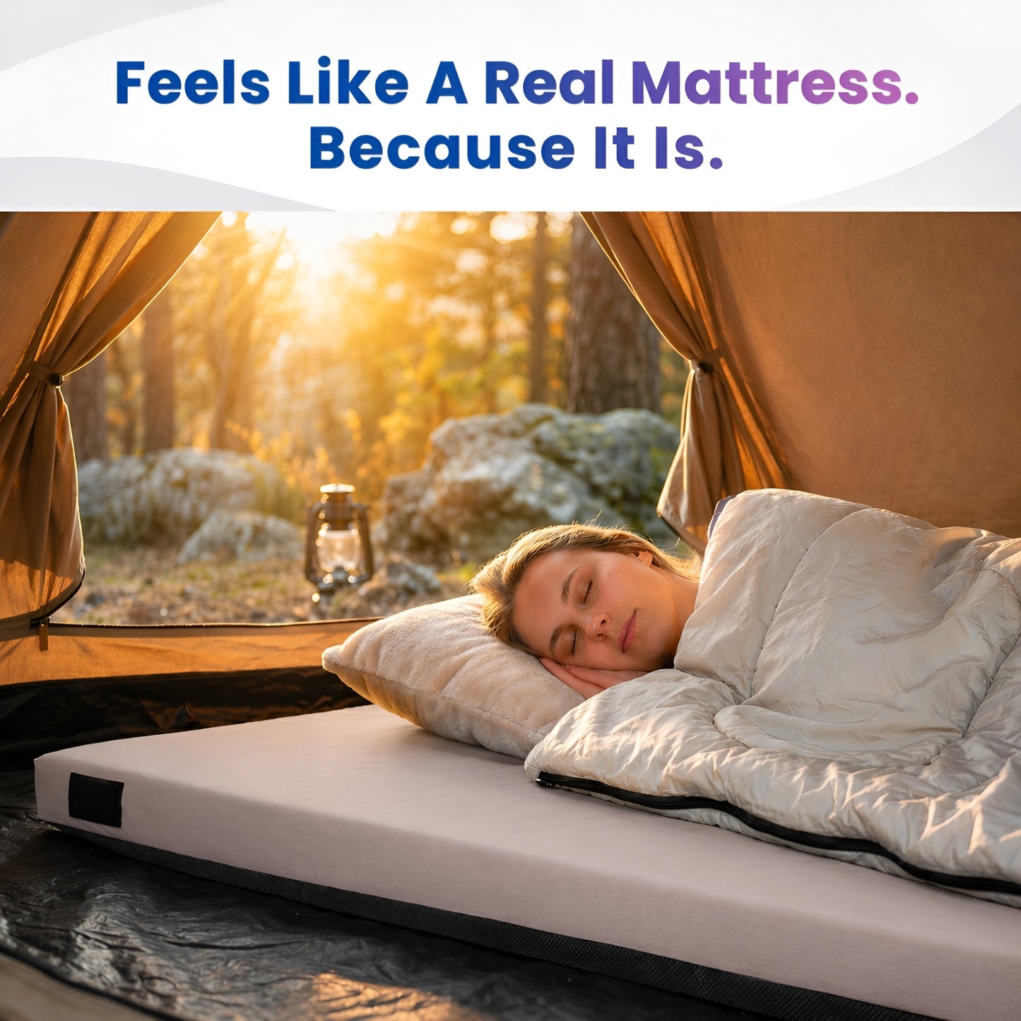 Hazli Matrix Air-Cell Memory Foam Camping Mattress