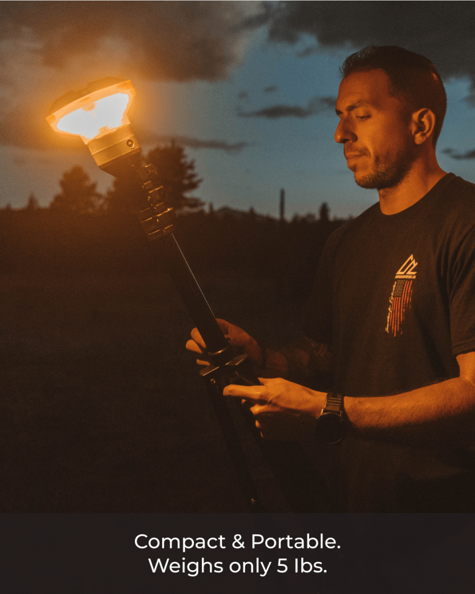 LightRanger 1200 Rechargeable LED Lantern With Telescoping Pole Tripod