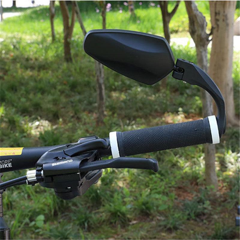 Bicycle Rear View Mirror Adjustable Wide Lens For Handlebars