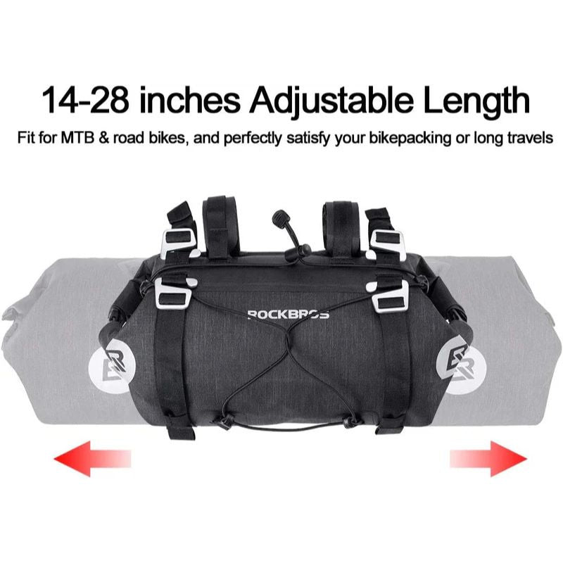 ROCKBROS Barrel Shaped Waterproof Handlebar Bag For Adventures