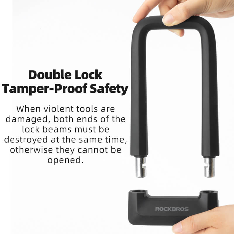 ROCKBROS Heavy Duty Anti Cut Bike U Lock