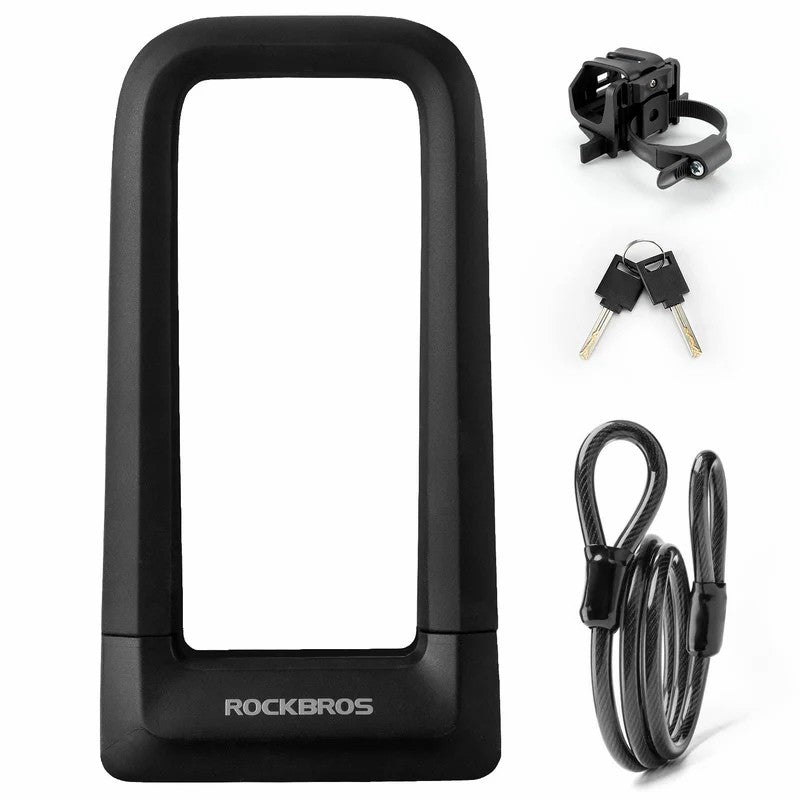 ROCKBROS Heavy Duty Anti Cut Bike U Lock