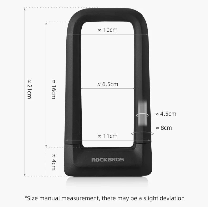 ROCKBROS Heavy Duty Anti Cut Bike U Lock
